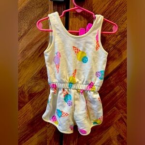 Zara yellow ice cream romper